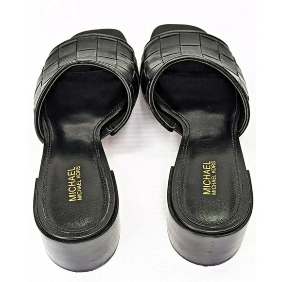 Michael Kors Women's Ingrid Woven Mid-Heel Mule Sandals Size 7 (MSRP $155) - Picture 6 of 9